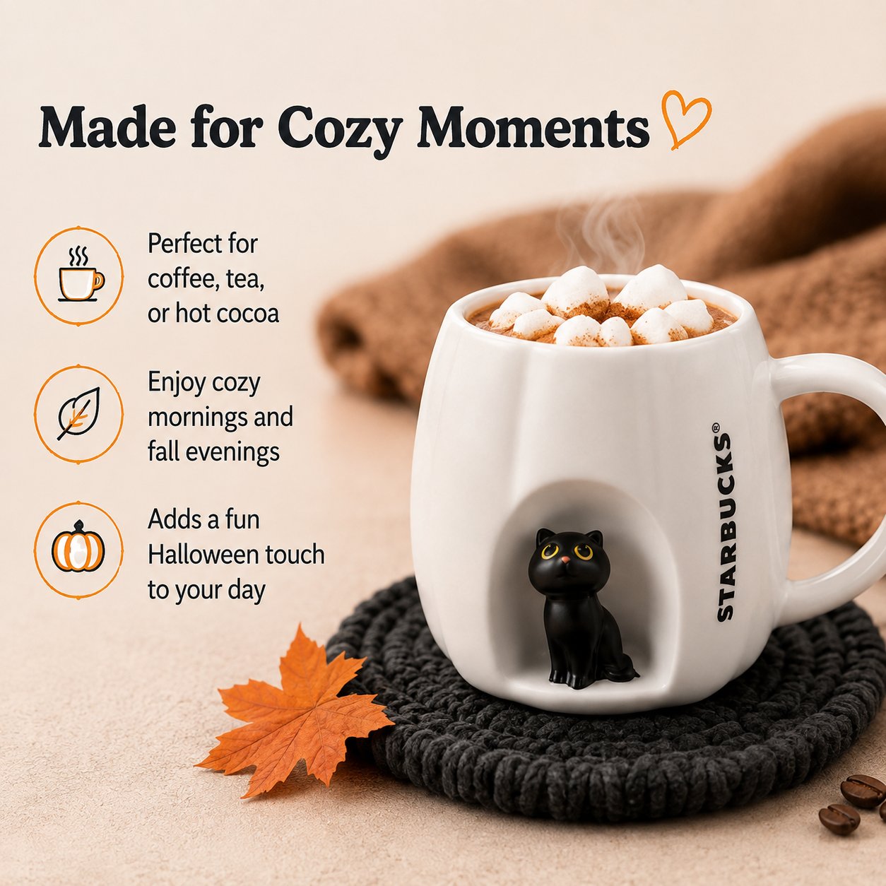 Starbucks Halloween Spooky Kitty Special‑Edition Cat Mug