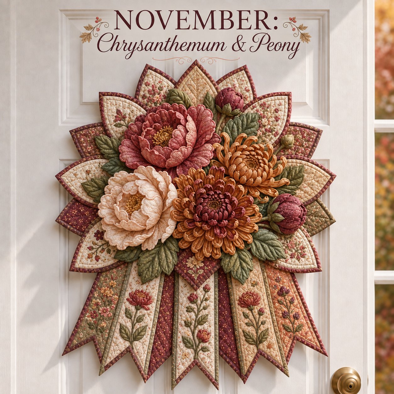 🌸 Beginner-Friendly 12-Month Birth Flower 3D Quilted Wall Hanging Sewing Kit Collection | Complete Kit with Coordinated Fabrics, Sewing Materials & Step-by-Step Guide Included 💕