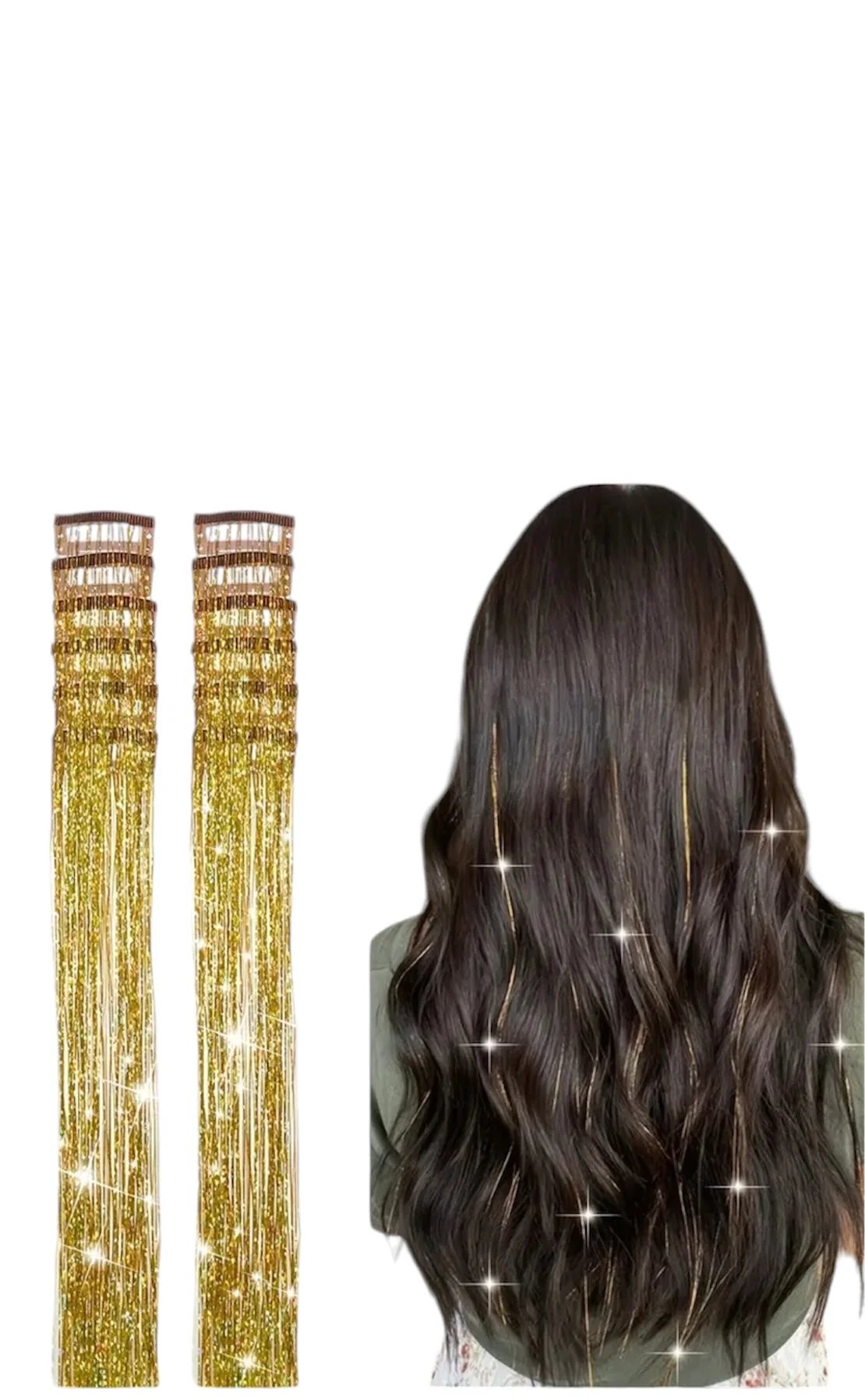 🔥HOT SALE🔥12 PCS Tinsel Hair Extensions