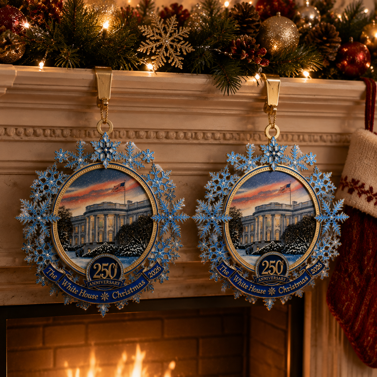 White House 250th Anniversary Christmas Commemorative Ornament – Limited Edition