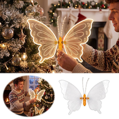 Christmas Butterfly Light, Flapping Luminous Garden Stake