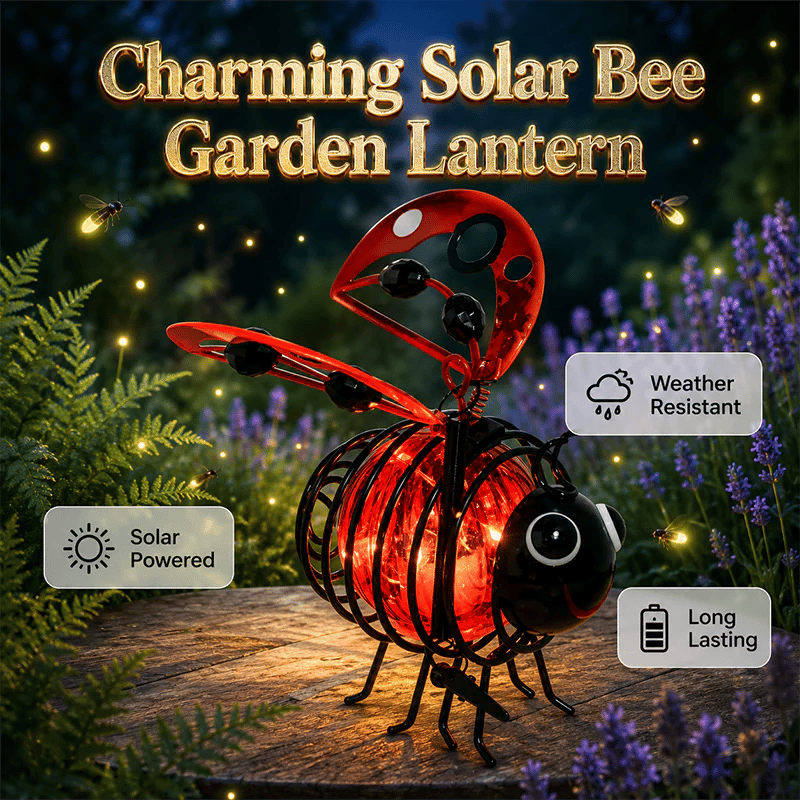 🎉🌙🍃🪴 49% OFF! Hanging Solar Bee Light – Warm Amber Glow, Flicker-Free, Perfect for Garden Parties, Camping, or Kids’ Rooms – Spread Joy Day and Night 🌞🌜