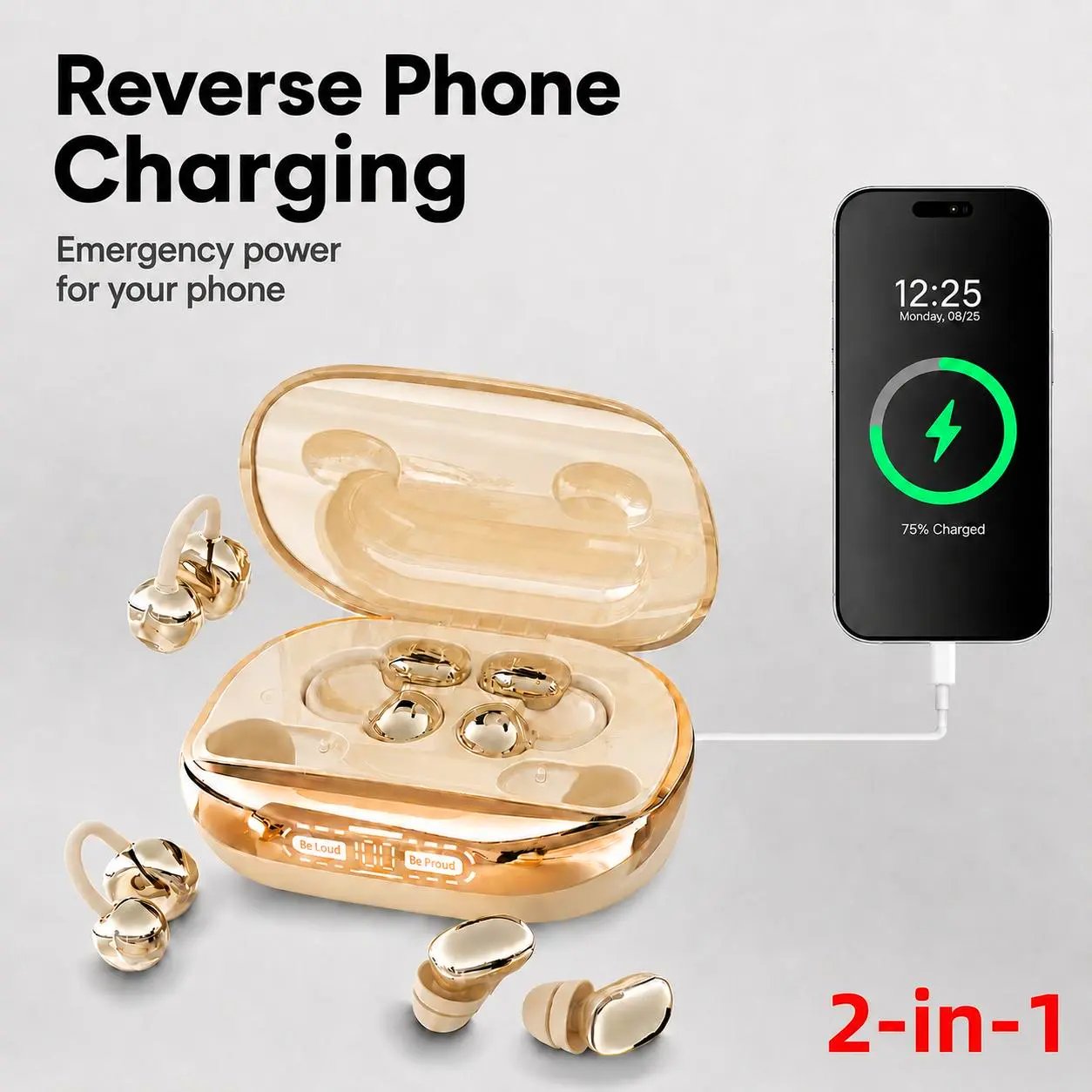 ⚡Limited Time Offer: Save 40% OFF🔥3-in-1 Ultra-Versatile Wireless Earbuds with Power Bank Case