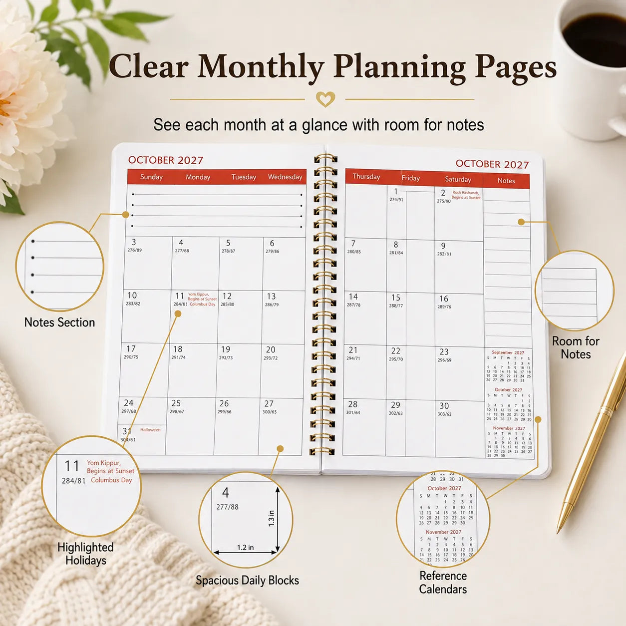 🐮 LAST DAY 49% OFF – Cute Cow 5-Year Planner 2026–2030 | Monthly Organizer with Farmhouse Cover, Goal Tracking Pages & Long-Term Planning Layout ✨