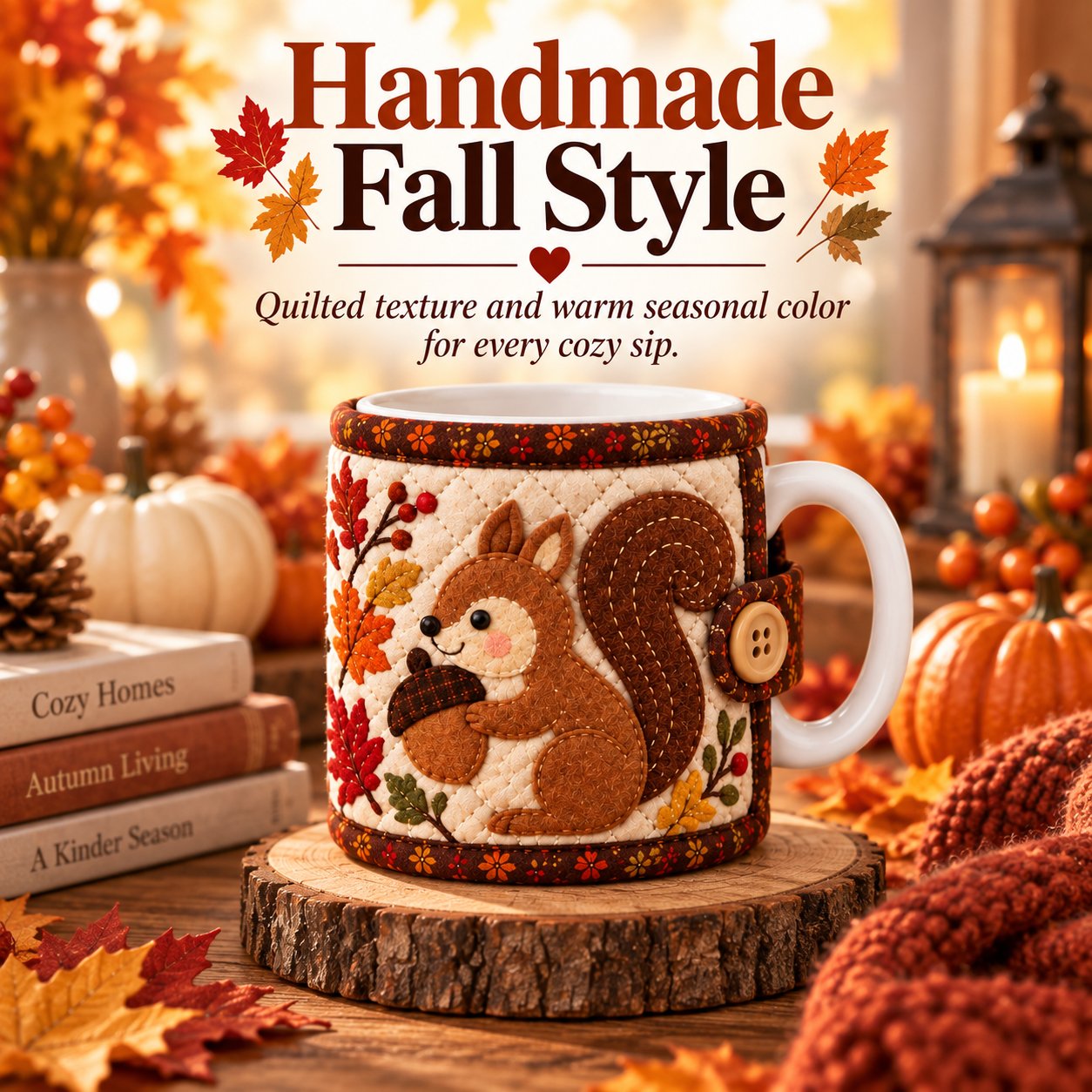 DIY Fall Mug Cozy Sewing Kit