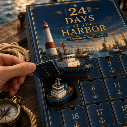 24 Days at the Harbor – 24 Unique Working Vessels 24-Day Countdown Calendar