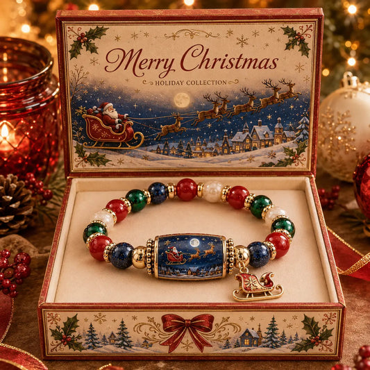 🎄 Limited Edition Christmas Story Beaded Bracelet Set | Holiday Gift Jewelry