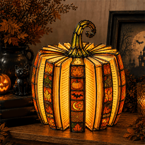 🎃 Magical Pumpkin Book Light
