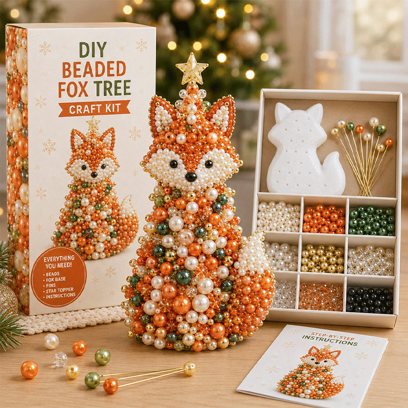 🐾 Animal-Themed Beaded Christmas Tree DIY Kit
