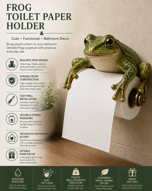 Frog Toilet Paper Holder