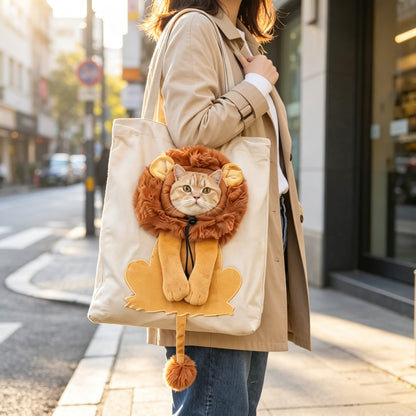 Cute Pet Travel Tote Bag | For Cats & Small Dogs Up To 20lbs