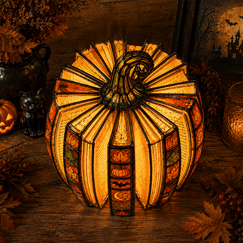 🎃 Magical Pumpkin Book Light