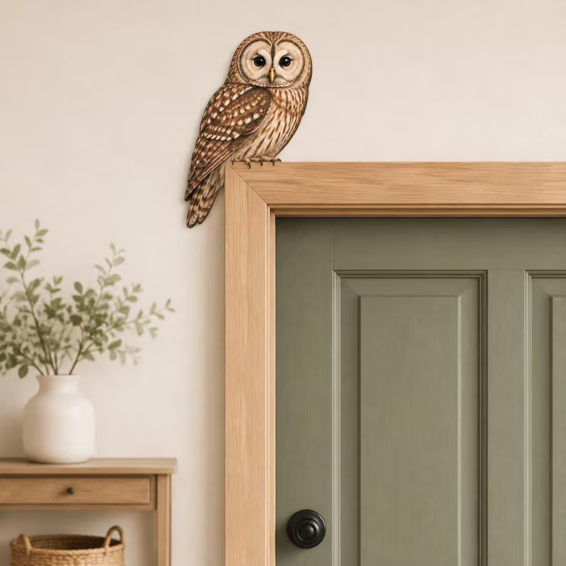 🦉Wooden Owl Door Topper