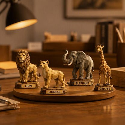 Safari Animals Advent Calendar 2026 – 24 Wooden Animal Charms
