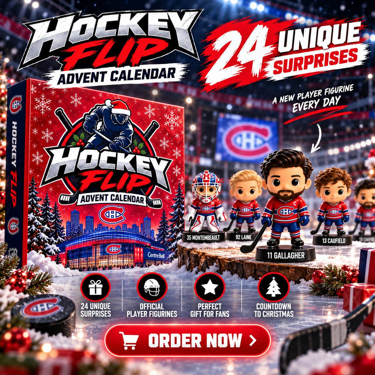 Montreal Canadiens 2026 Christmas Advent Calendar