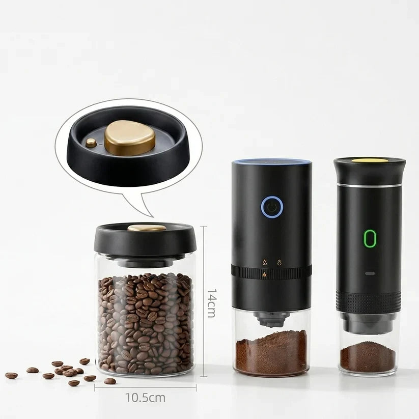 Portable Espresso Coffee Maker – 15-Bar Rechargeable Travel Coffee Machine