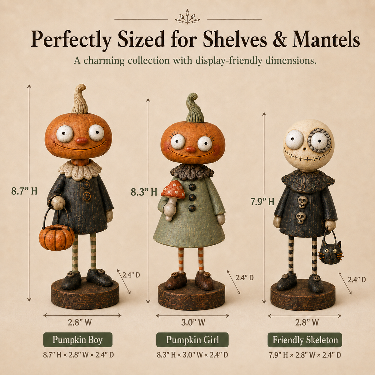 Primitive Pumpkin Friends Halloween collection