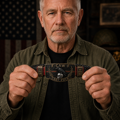 🏆Last Day Promo: 49% OFF -💀 F-CAW-F “Last F***” Dark Humor Bracelet🖤