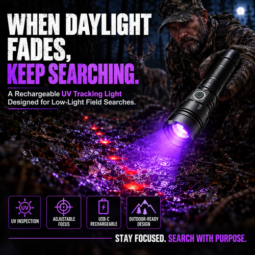 Rechargeable Blood Tracking Light 🔦 For Night Hunting & Outdoor Adventures