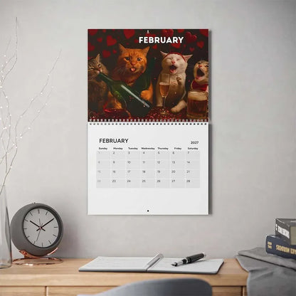 🔥Last Day 50% OFF 🍺🐱Drunk Cats 2027 Calendar