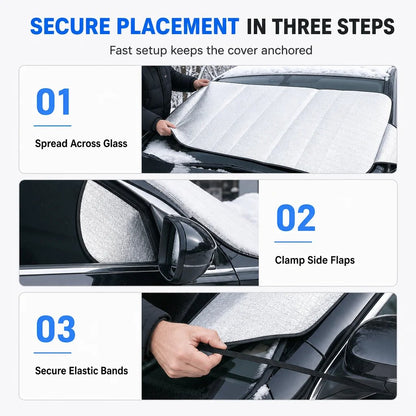 ❄️ Double-Sided Windshield Snow Cover | 0.7×1.5m