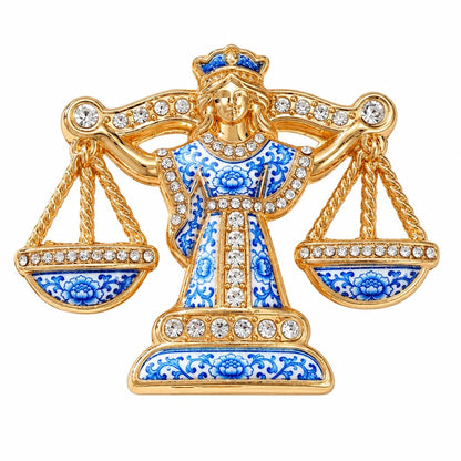 Luxury Zodiac Enamel Brooch – Turn a Simple Blazer into a Statement ✨