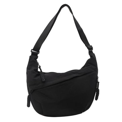 🏆5k sold this week!🔥Designer Direct Sales👜Women's Fashion Plain Color Nylon Crossbody Hobo Bag
