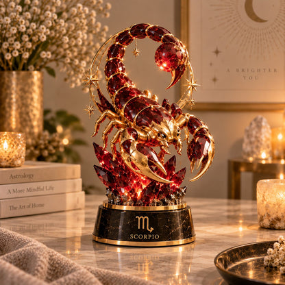 ⏳ Last Day 49% OFF – 🌙 Celestial Zodiac Sculpture | 12 Jewel-Like Zodiac Designs with Golden Details ✨
