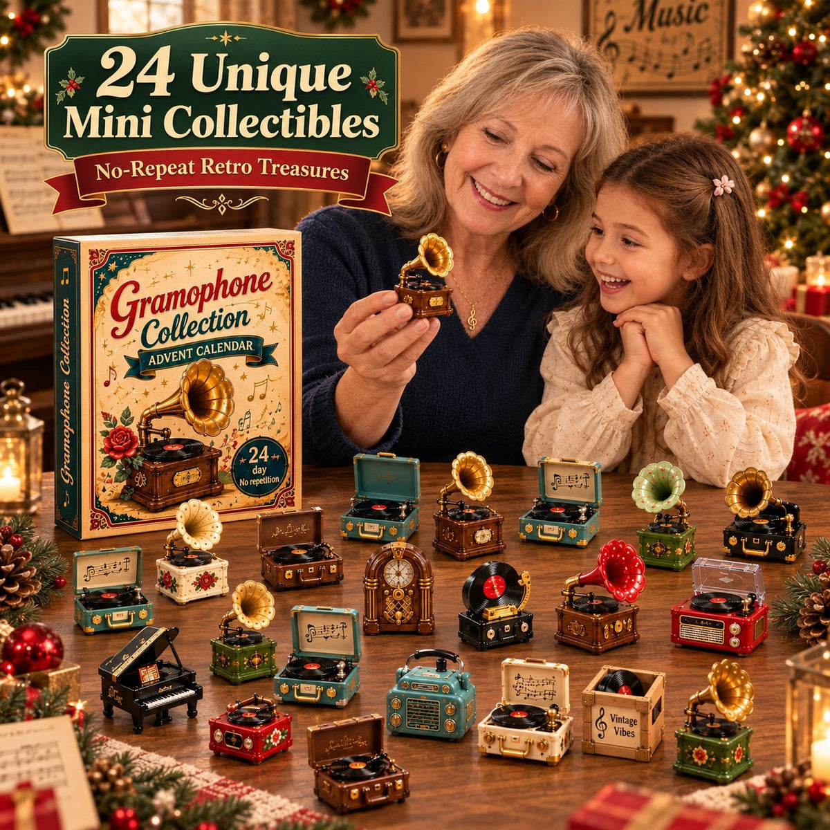24 unique vintage music mini collectibles