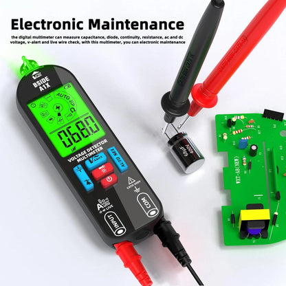 Smart Pen Multimeter with Auto Detection & Color Alerts