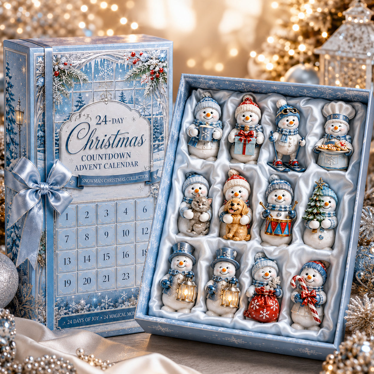 🎄✨ 24-Day Christmas Countdown Advent Calendar – Snowman Christmas Series