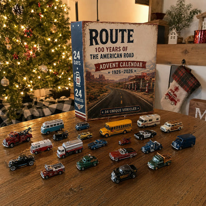 Route 66 Centennial Advent Calendar – 24 Days of American Road Legends | 1926–2026 Collector’s Edition