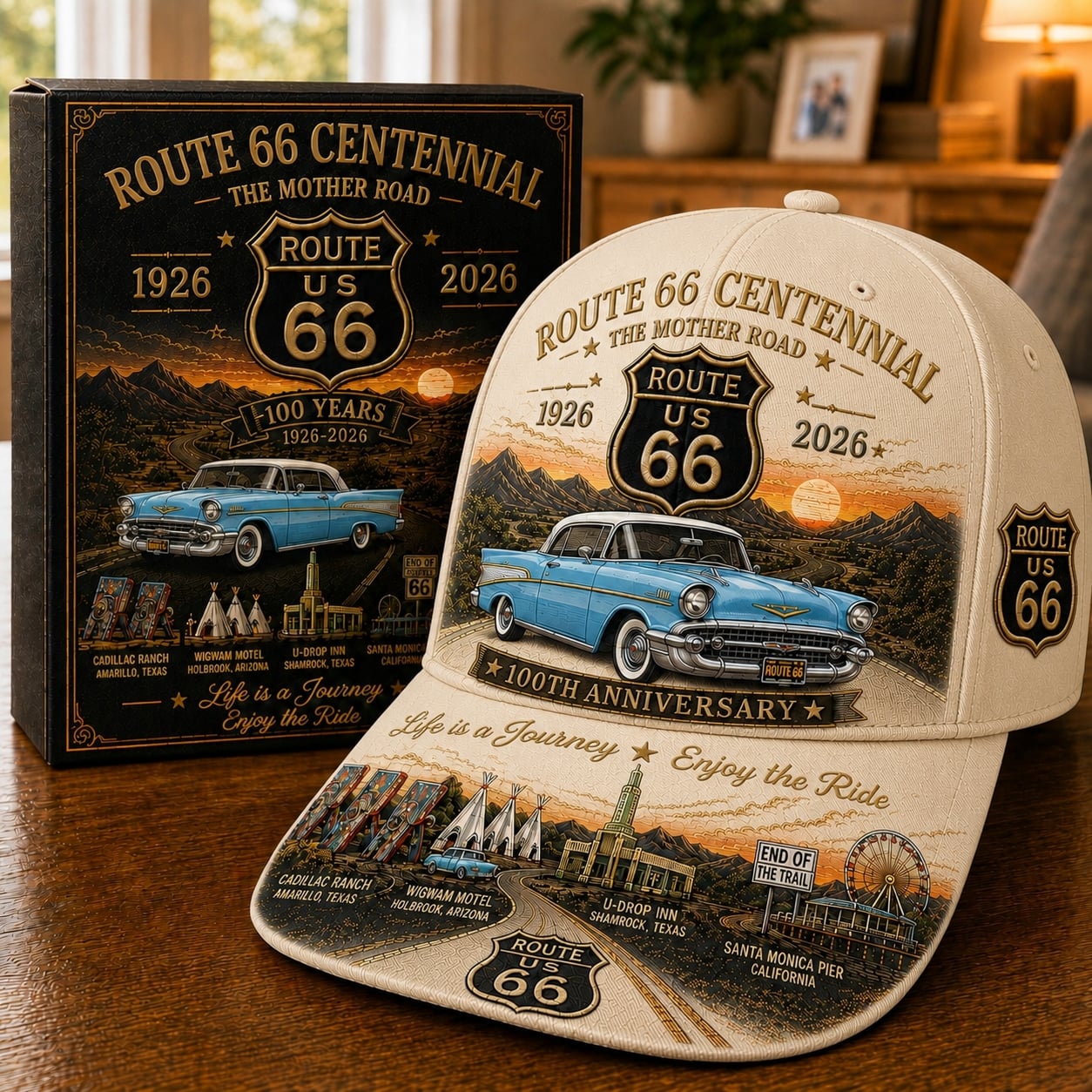 🚗- U.S. Route 66 Centennial 100th Anniversary Cap