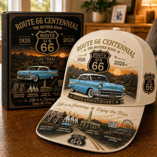 🚗- U.S. Route 66 Centennial 100th Anniversary Cap