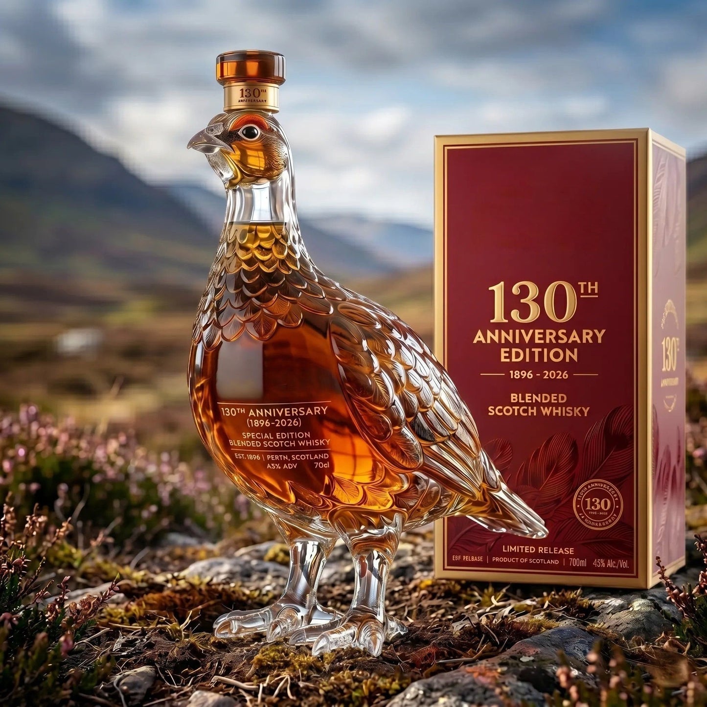 🔥49% OFF today ONLY🔥50K+ SOLD! Grouse 130th Anniversary Edition Blended Scotch Whisky Bottle