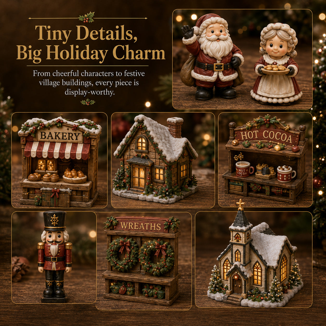 🎄 Christmas Village Friends Advent Calendar | 24-Day Collectible Village Set