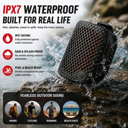 🏃 Outdoor Clip-On Bluetooth Speaker