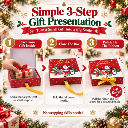 🎄 Christmas Gift Boxes With Ribbon 🎁