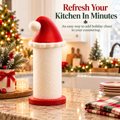 Santa Hat Christmas Paper Towel Holder