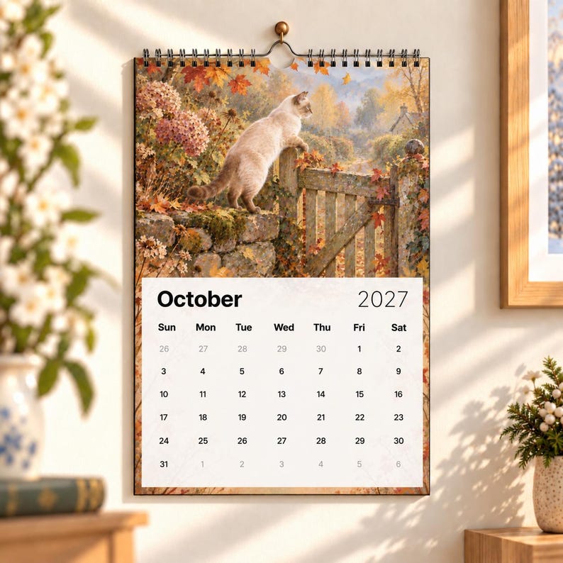 🐈 2027 Cottage Cats Wall Calendar
