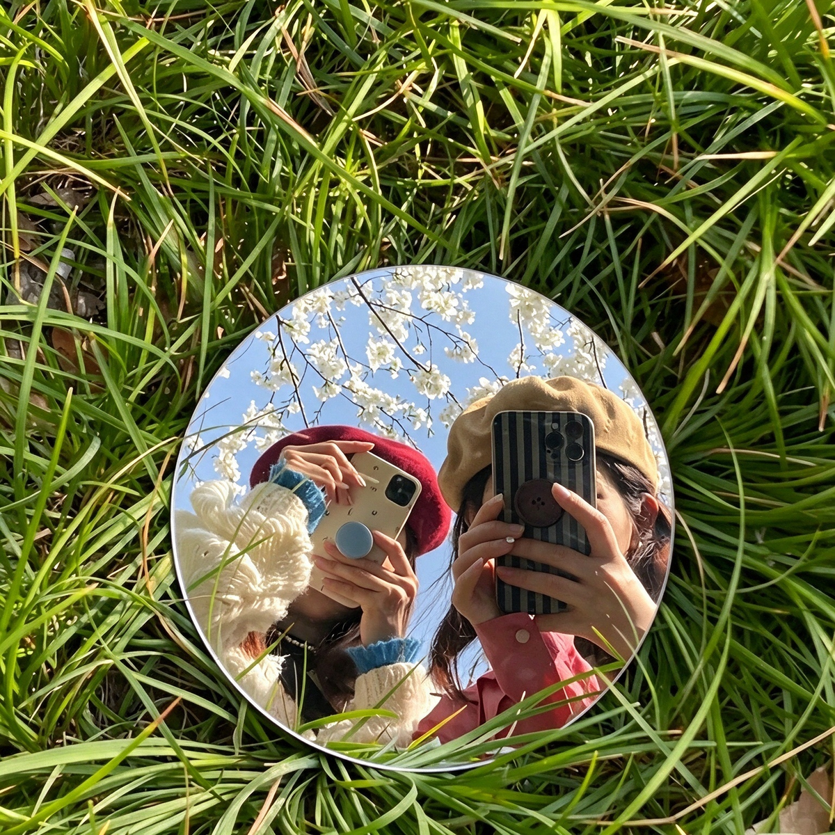 Selfie Convex Mirror, Handheld High-Definition Wide-Angle Selfie Mirror 📸