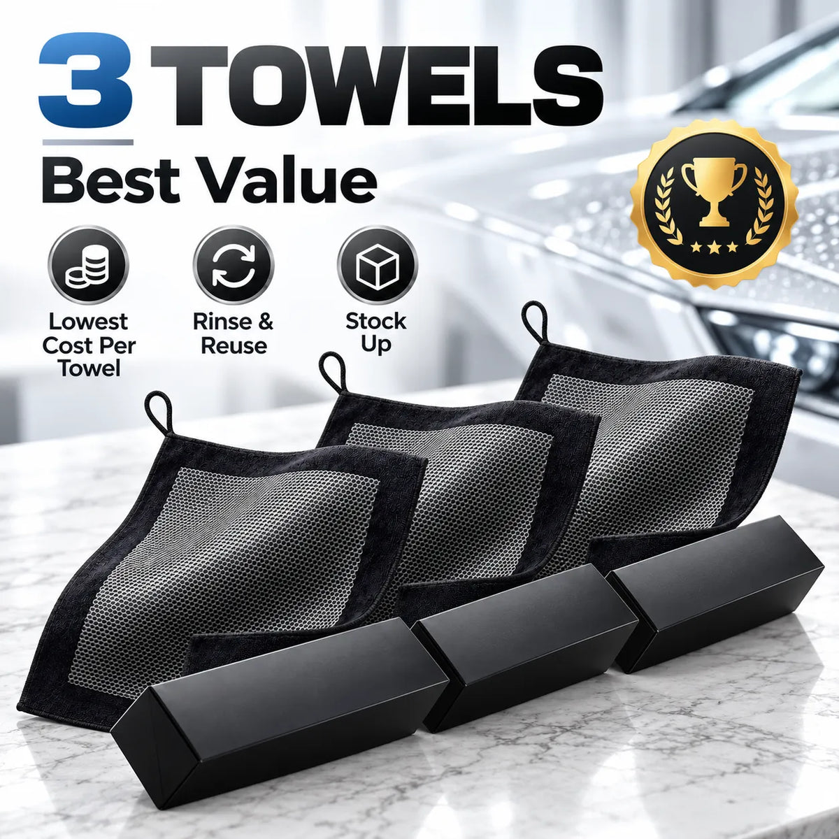 🚗 Synthetic Clay Towel – Deep Clean Car Paint & Remove Contaminants