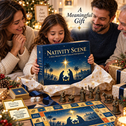 🌟 Nativity-Themed Family Board Game – Christmas Story Edition