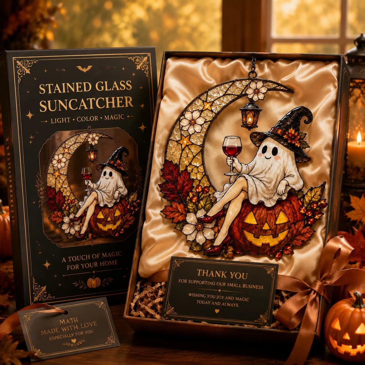 ⏰Last Day 50% OFF! 👻 Cute Halloween Ghost Window Hanging Decoration
