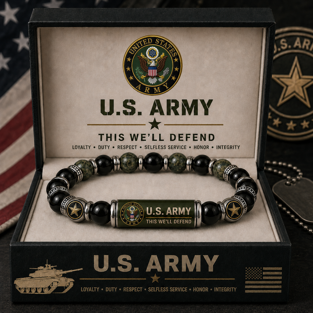 🇺🇸 Last Day Promo: 49% OFF 🎖️ - U.S. Army This We'll Defend Tribute Beaded Bracelet - Buy 2 Get 1 Free & ✈️Free Shipping Today!