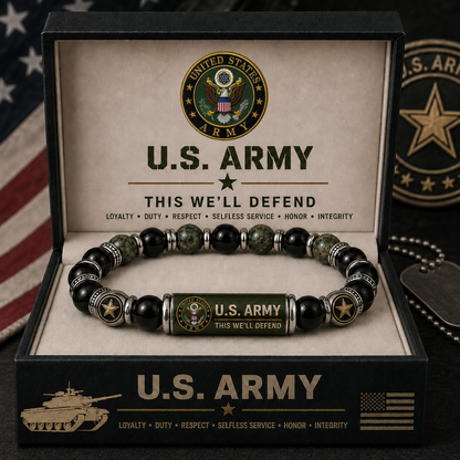 🇺🇸 Last Day Promo: 49% OFF 🎖️ - U.S. Army This We'll Defend Tribute Beaded Bracelet - Buy 2 Get 1 Free & ✈️Free Shipping Today!