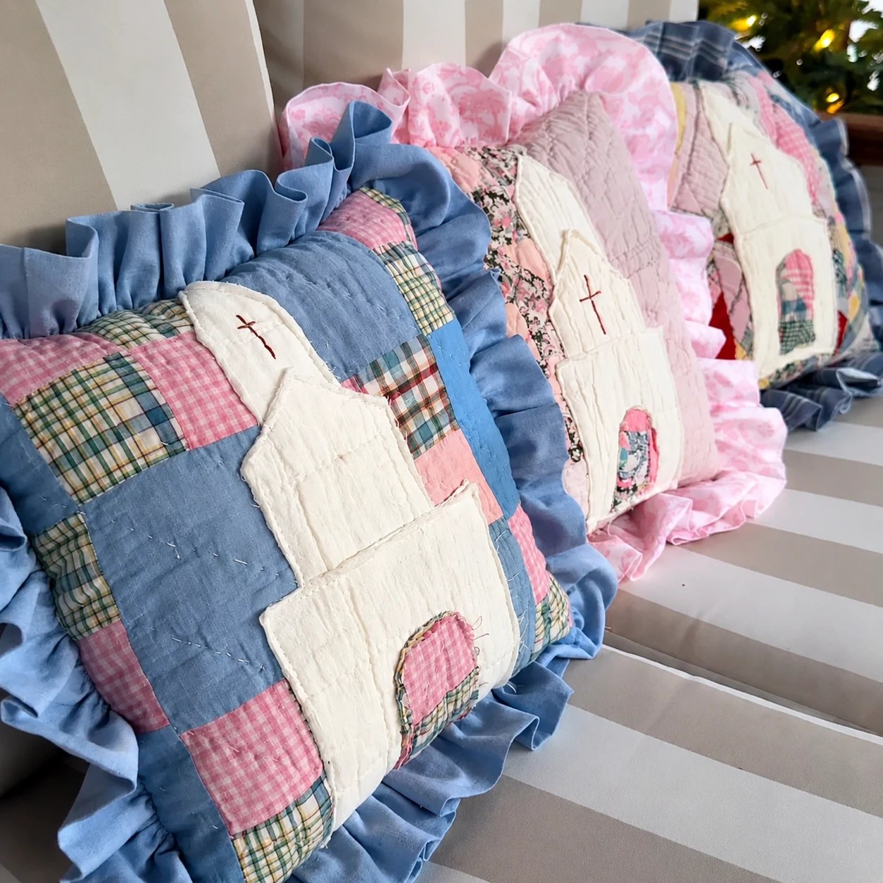 ✝Handmade Church Prayer Pillow | A Little Piece of Faith & Home