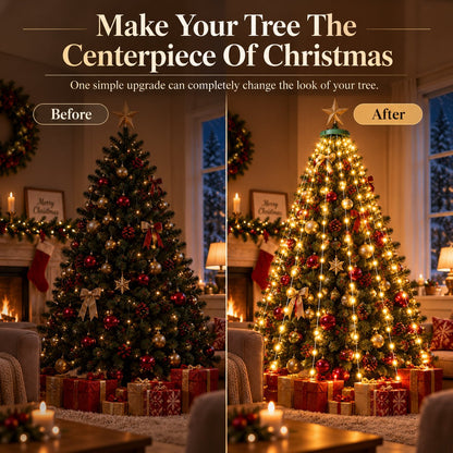 🎄 Christmas Tree Cascade Lights