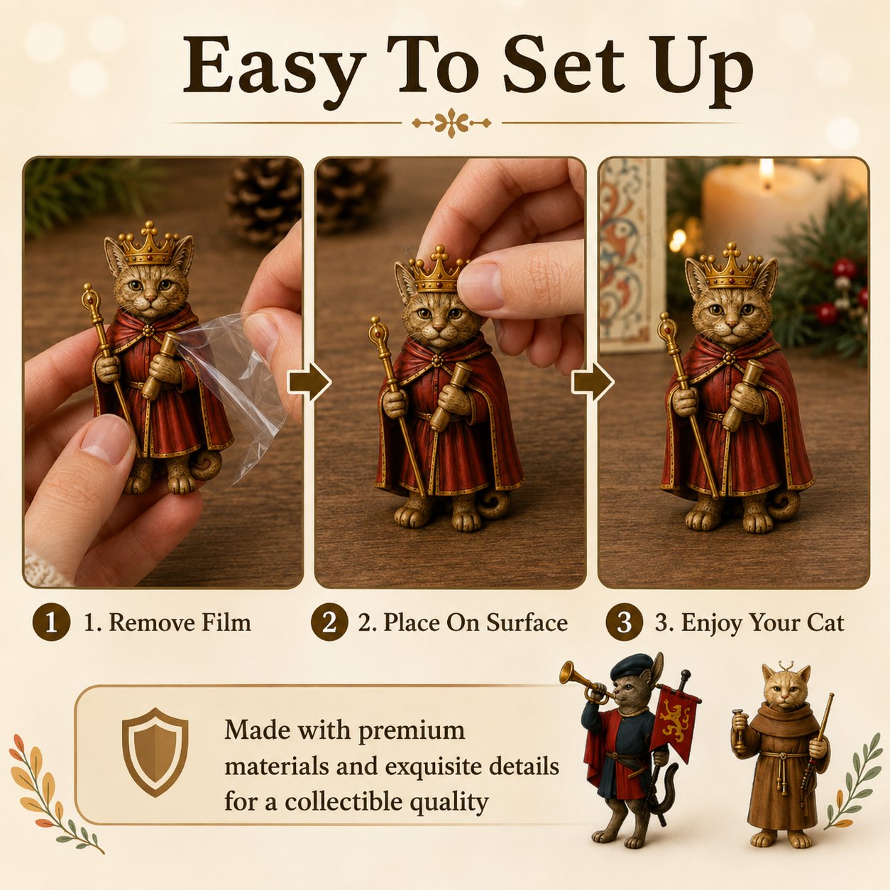🐱 Medieval Cat Advent Calendar 2026 – 24 Historic Cat Charms