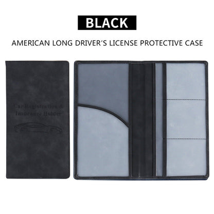 🚗 Car Registration & Insurance Document Holder | Premium PU Leather Organizer